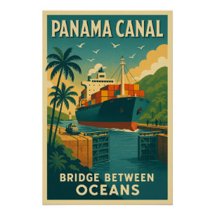 Panamakanaal: brug tussen de oceanen perfect poster