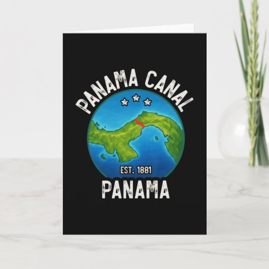 Panamakanaal Est.1881 Kaart (Voorkant)