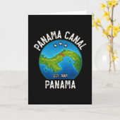 Panamakanaal Est.1881 Kaart (Gele Bloem)