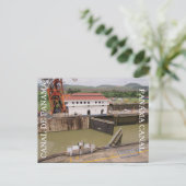 panamakanaal openen briefkaart (Staand voorkant)