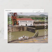 panamakanaal openen briefkaart (Voorkant / Achterkant)