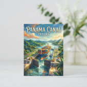 Panamakanaal Panama Briefkaart (Staand voorkant)
