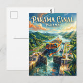 Panamakanaal Panama Briefkaart (Voorkant / Achterkant)