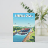 Panamakanaal Reis Briefkaart (Staand voorkant)