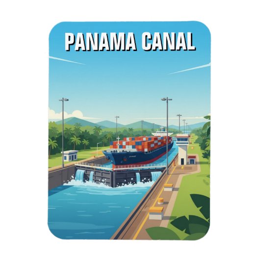 Panamakanaal Reis Magneet (Verticaal)
