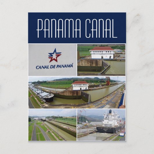 panamakanaalmiraflores briefkaart (Voorkant)