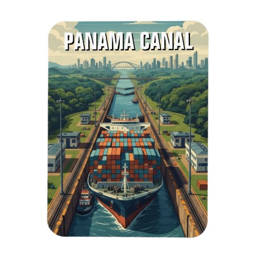 Panamakanaalreis Magneet (Verticaal)