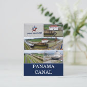 panamakanaalsloten briefkaart (Staand voorkant)