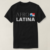 Panamanian AfroLatina Panama Afro Latina Flag Gift T-shirt (Design voorkant)