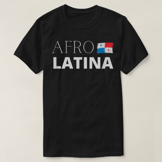 Panamanian AfroLatina Panama Afro Latina Flag Gift T-shirt (Design voorkant)