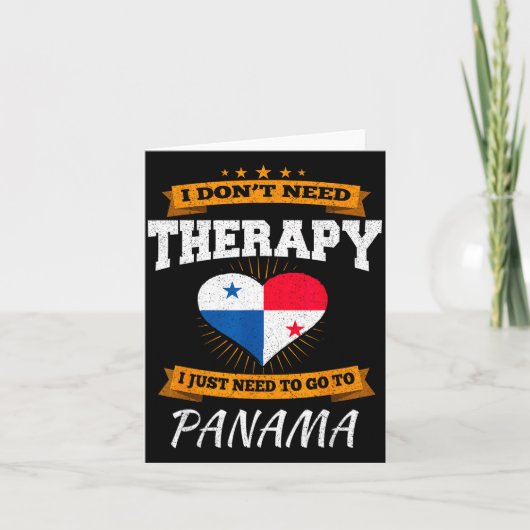Panamanian Flag I Panama Flag I Vacation Panama  Kaart (Voorkant)