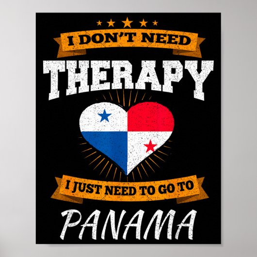 Panamanian Flag I Panama Flag I Vacation Panama Poster (Voorkant)