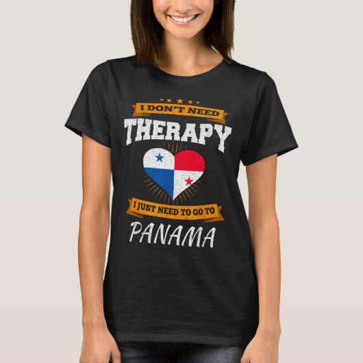 Panamanian Flag I Panama Flag I Vacation Panama  T-shirt (Voorkant)