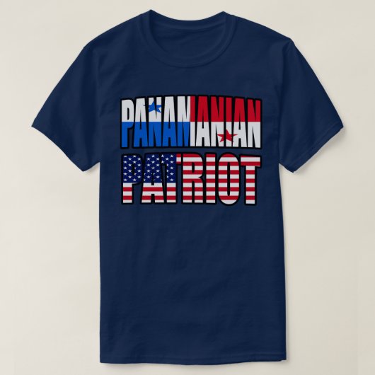 Panamees-Amerikaanse patriot Pride Gift T-shirt (Design voorkant)