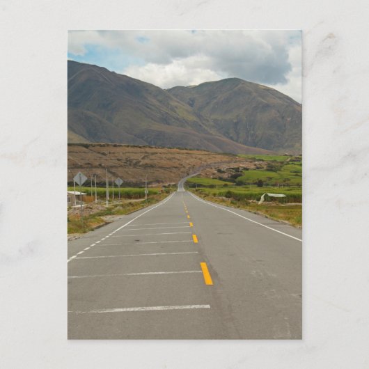 Panamerican Highway, Ecuador Briefkaart (Voorkant)