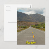 Panamerican Highway, Ecuador Briefkaart (Voorkant / Achterkant)