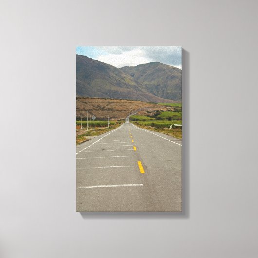 Panamerican Highway, Ecuador Canvas Afdruk (Voorkant)