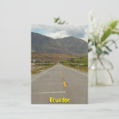 Panamerican Highway, Ecuador Kaart (Staand voorkant)