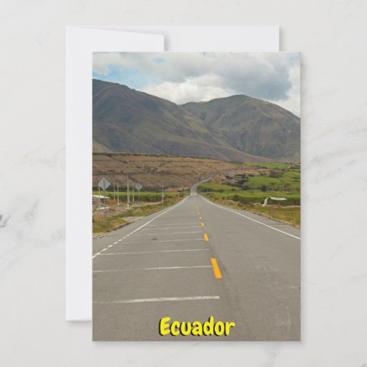 Panamerican Highway, Ecuador Kaart (Voorkant)