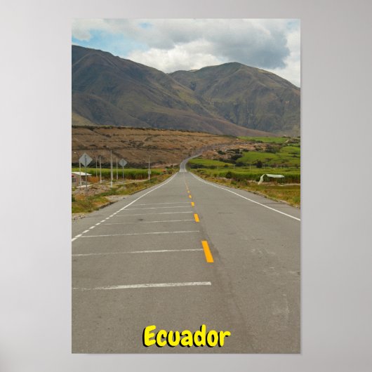 Panamerican Highway, Ecuador Poster (Voorkant)