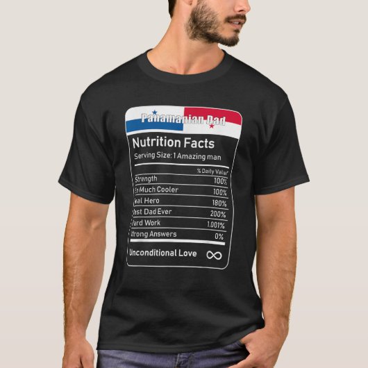 Panamese Pap Nutrition Facts T-shirt (Voorkant)