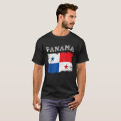 Panamese Vlag Tourist Holiday Destination Panama T-shirt (Voorkant volledig)