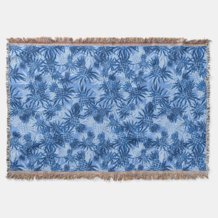 Panananas Camo Hawaiian Throw Blanket Deken