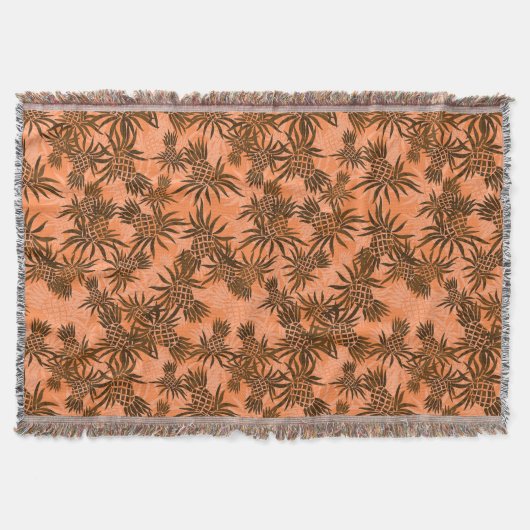 Panananas Camo Hawaiian Throw Blanket Deken (Voorkant)