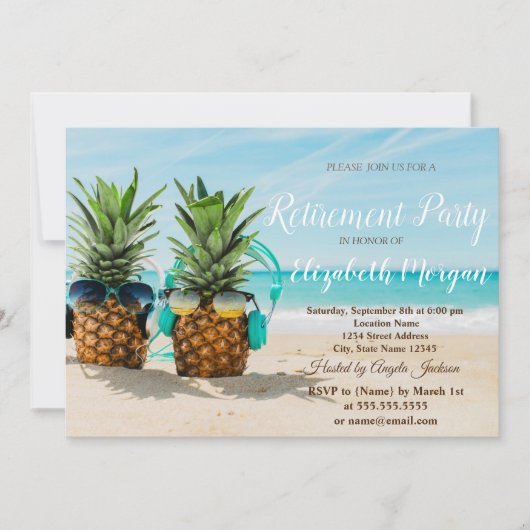 Panananas Retirement Party Kaart (Voorkant)