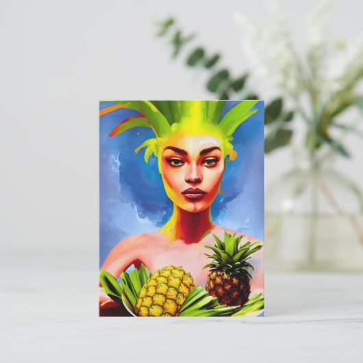 Pananapple Goddess Briefkaart (Staand voorkant)