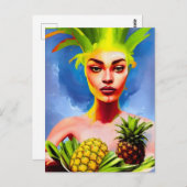 Pananapple Goddess Briefkaart (Voorkant / Achterkant)