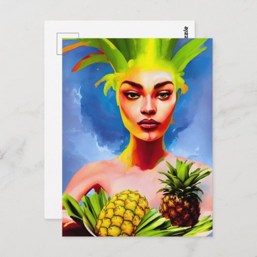 Pananapple Goddess Briefkaart (Voorkant / Achterkant)