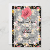 Pananas Floral Engagement Party Kaart (Voorkant)