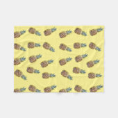 Pananas Fruitpatroon Fleece Deken (Voorkant (Horizontaal))