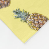 Pananas Fruitpatroon Fleece Deken (Hoek)