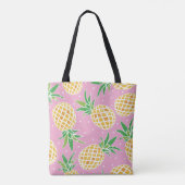 Pananas, liefst roze stipjes tote bag (Achterkant)