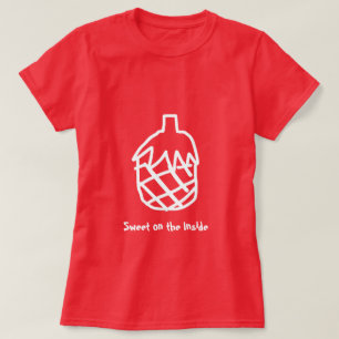 Pananas moderne, eenvoudige zoetstof in citaat t-shirt