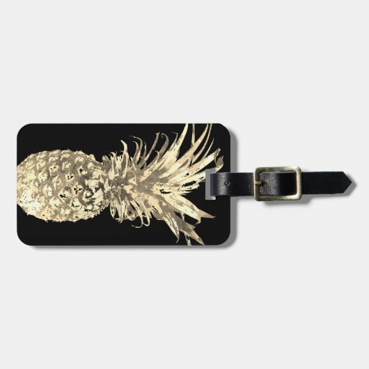 Pananas Tropical Gold Bagagelabel (Voorkant horizontaal)