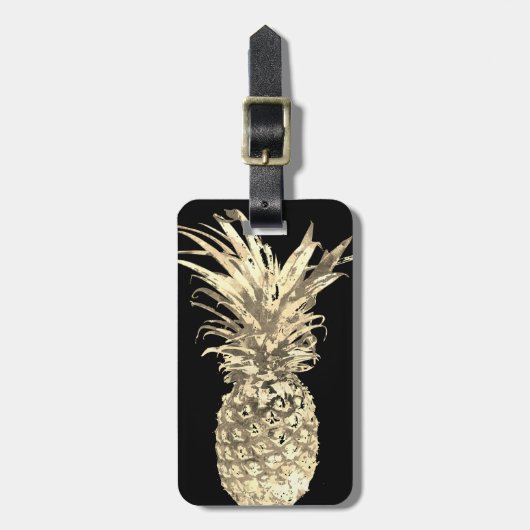 Pananas Tropical Gold Bagagelabel (Voorkant verticaal)