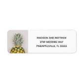 Pananas Tropical Return Address Labels (Voorkant)