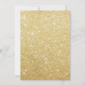 Pananas Tropical Wedding Modern Gold Glitter Kaart (Achterkant)