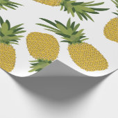 Pananas Tropisch fruitpatroon Cadeaupapier (Hoek)
