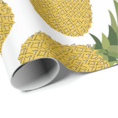 Pananas Tropisch fruitpatroon Cadeaupapier (Rol Hoek)