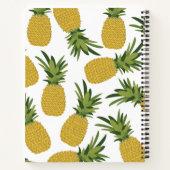 Pananas Tropisch fruitpatroon Recipe Cookbook Notitieboek (Achterkant)