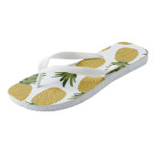 Pananas Tropisch fruitpatroon Teenslippers (Schuin)