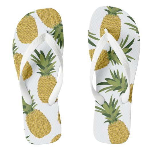 Pananas Tropisch fruitpatroon Teenslippers (Voetbed)