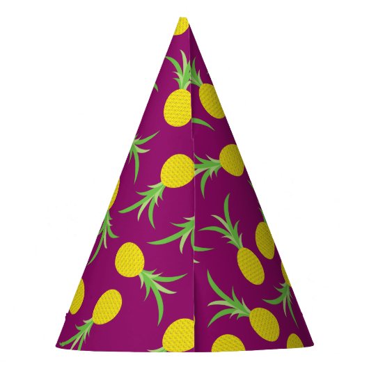 Pananassekortel Kind Birthday Summer Feesthoedjes (Achterkant)