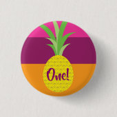 Pananassekortel Kind Birthday Summer Ronde Button 3,2 Cm (Voorkant)