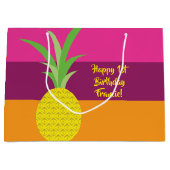 Pananassekrucht Zomer 1e verjaardag Thema anananie Groot Cadeauzakje (Voorkant)