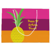 Pananassekrucht Zomer 1e verjaardag Thema anananie Groot Cadeauzakje (Achterkant)